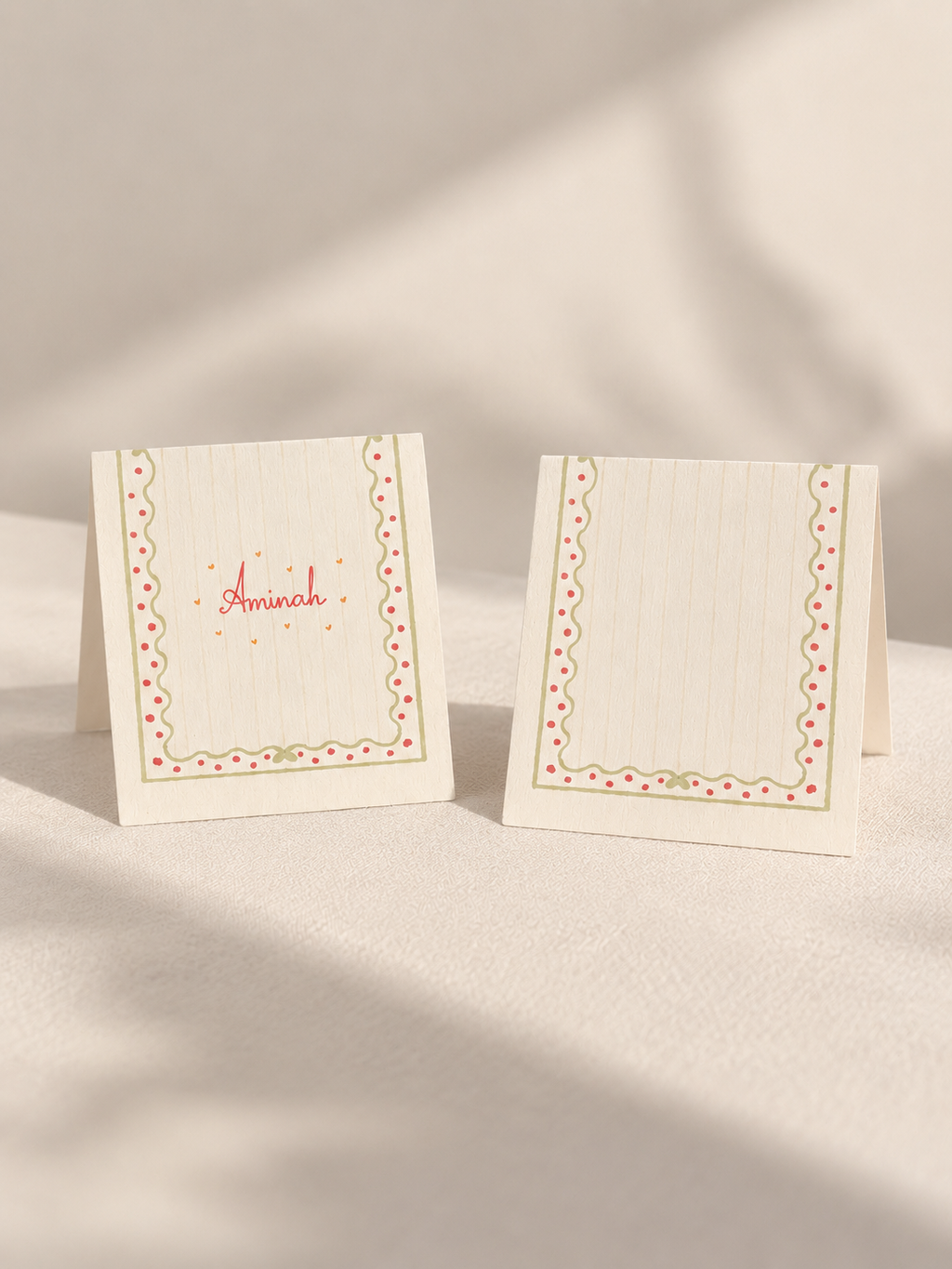 Cherry Wink | Personalised Place Cards