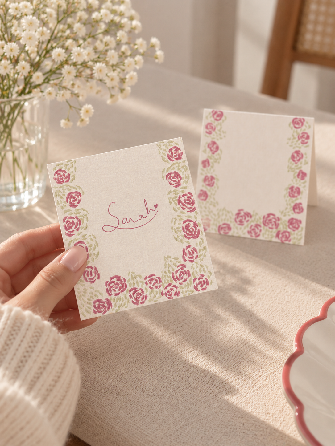 Oops, All Roses | Personalised Place Cards