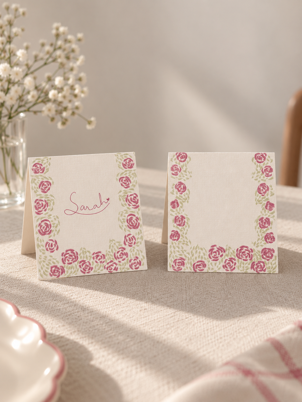 Oops, All Roses | Personalised Place Cards