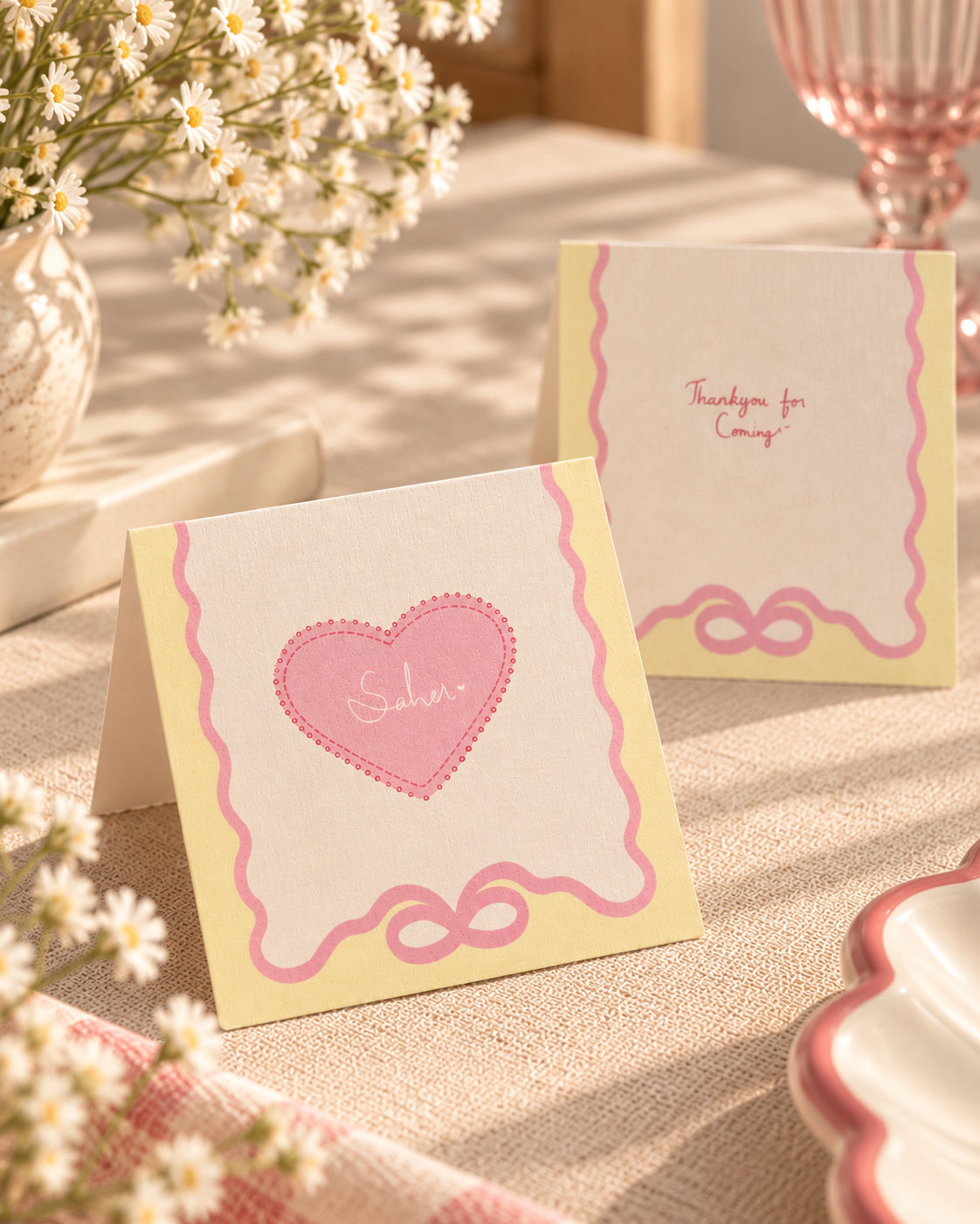 XOXO, Obviously | Personalised Place Cards