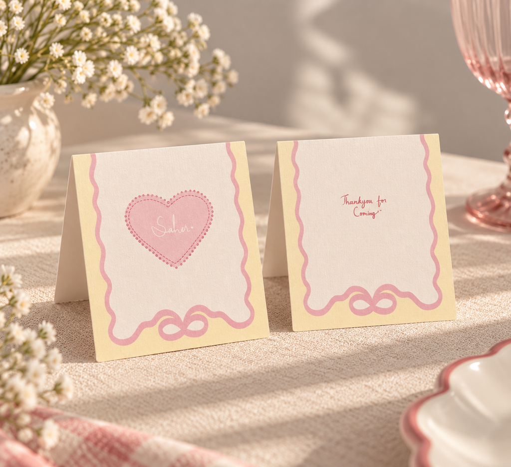 XOXO, Obviously | Personalised Place Cards