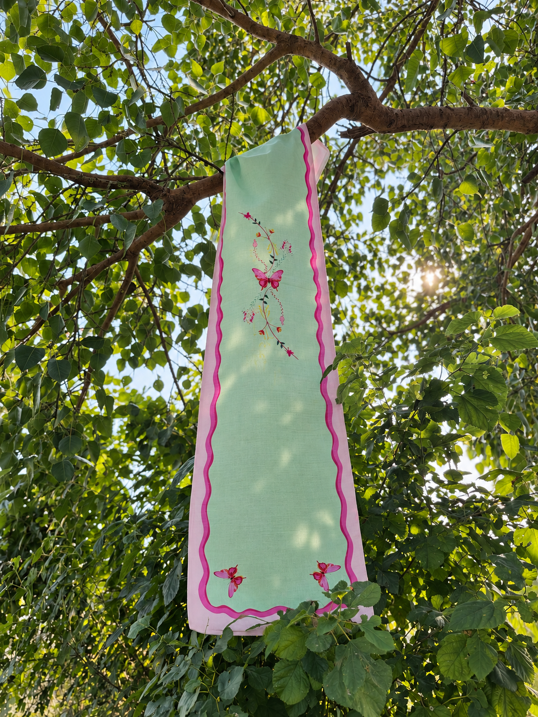 Butterfly Garden Table Runner